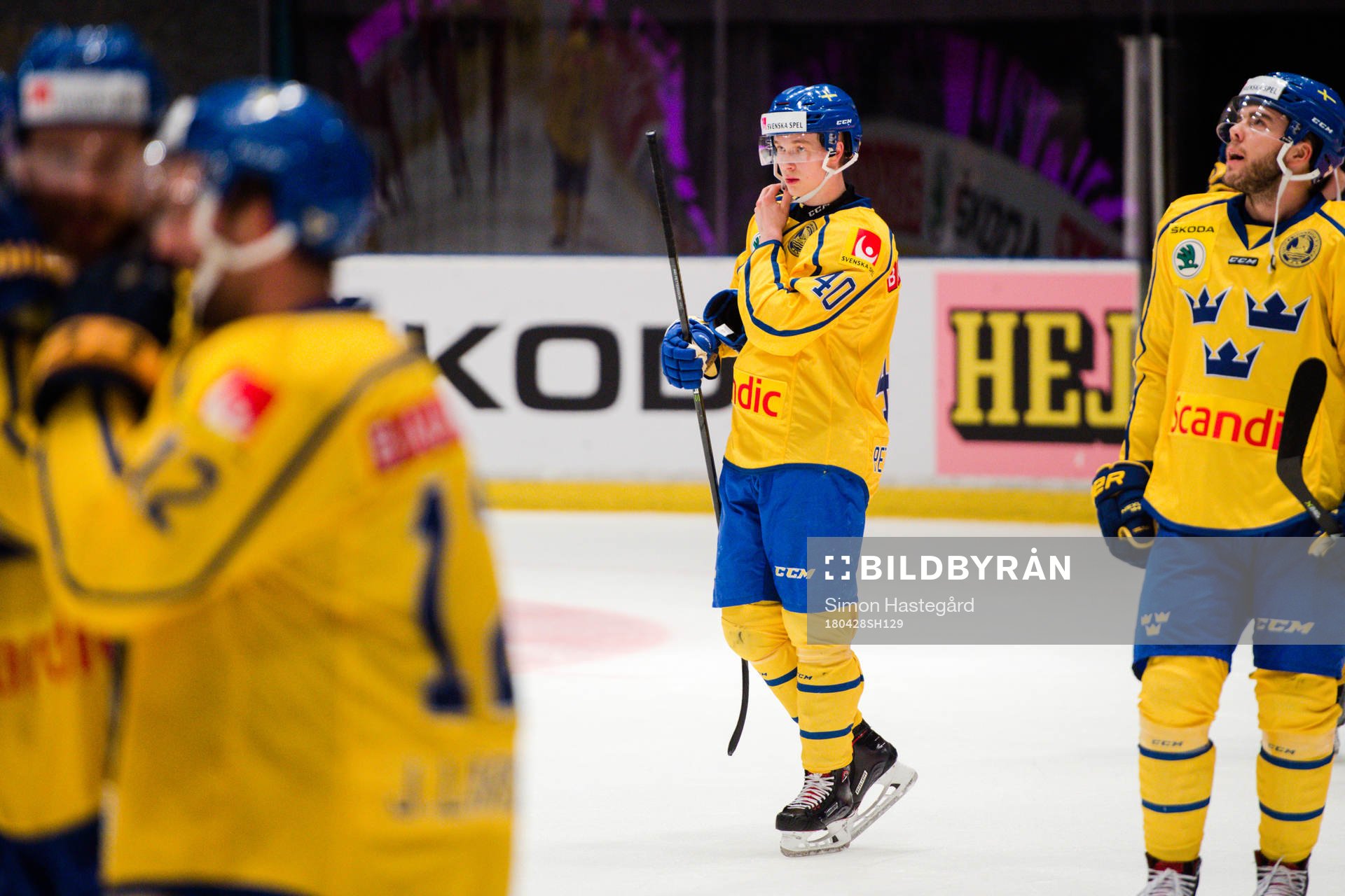 Sveriges Elias Pettersson  jublar