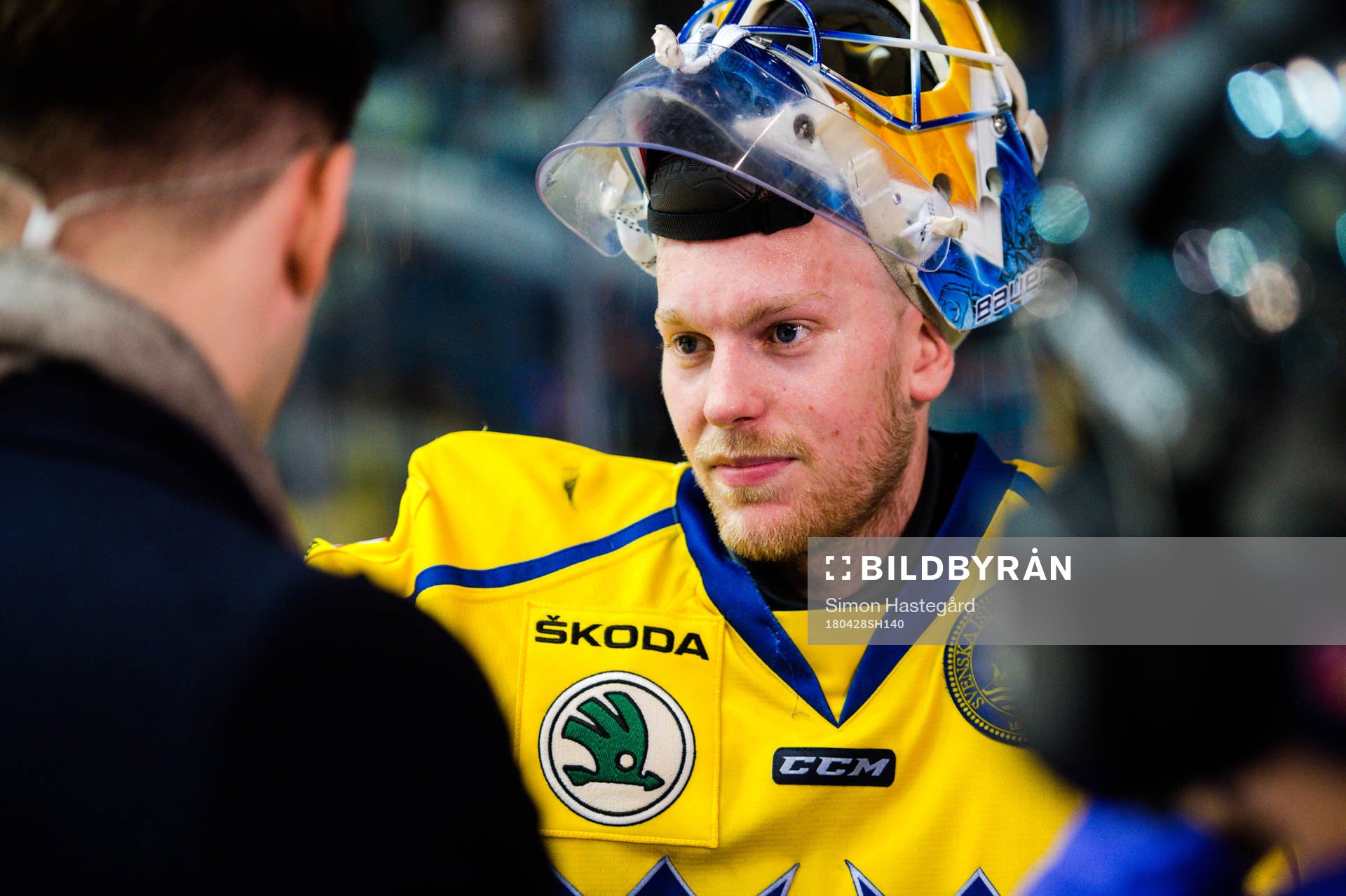 Sveriges målvakt Magnus Hellberg
