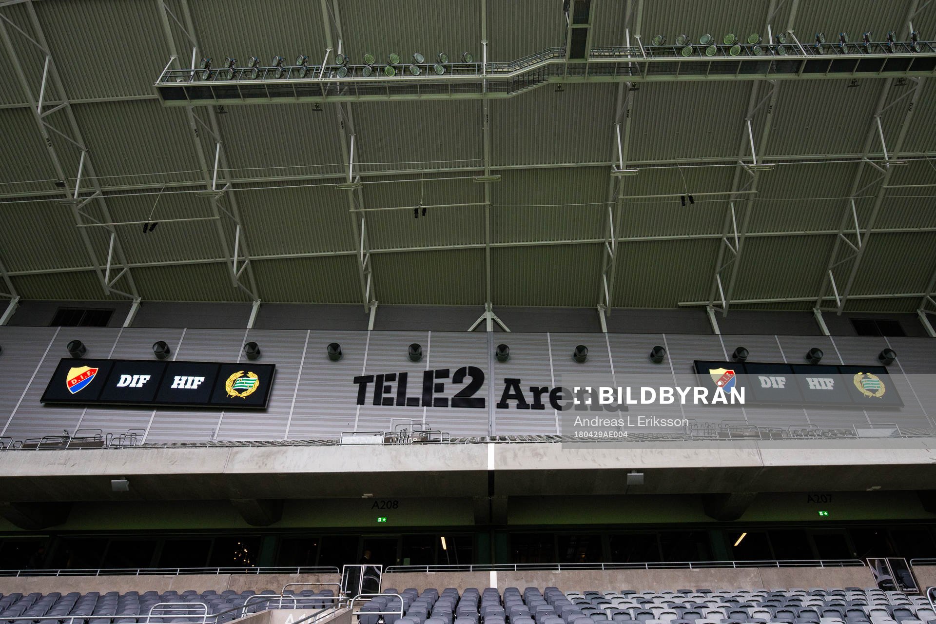 Interiör av TELE2 Arena