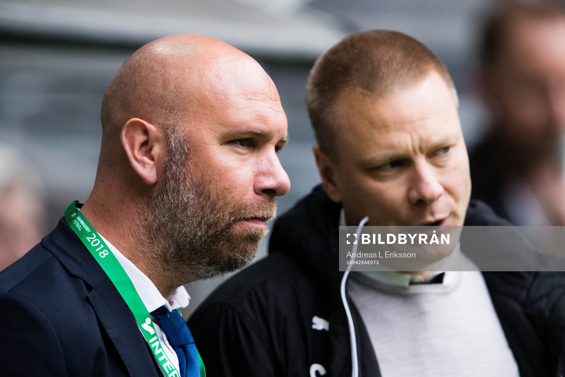 Hammarbys scoutingansvarige Mikael Hjelmberg och tränare