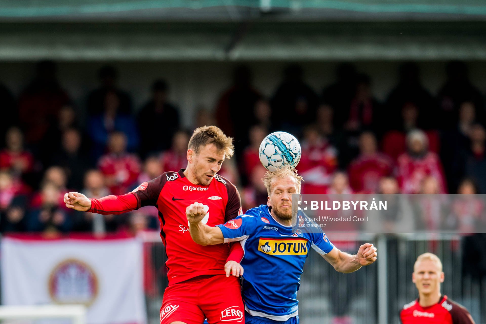 Amer Ordagic of Brann and Lars Grorud of Sandefjord