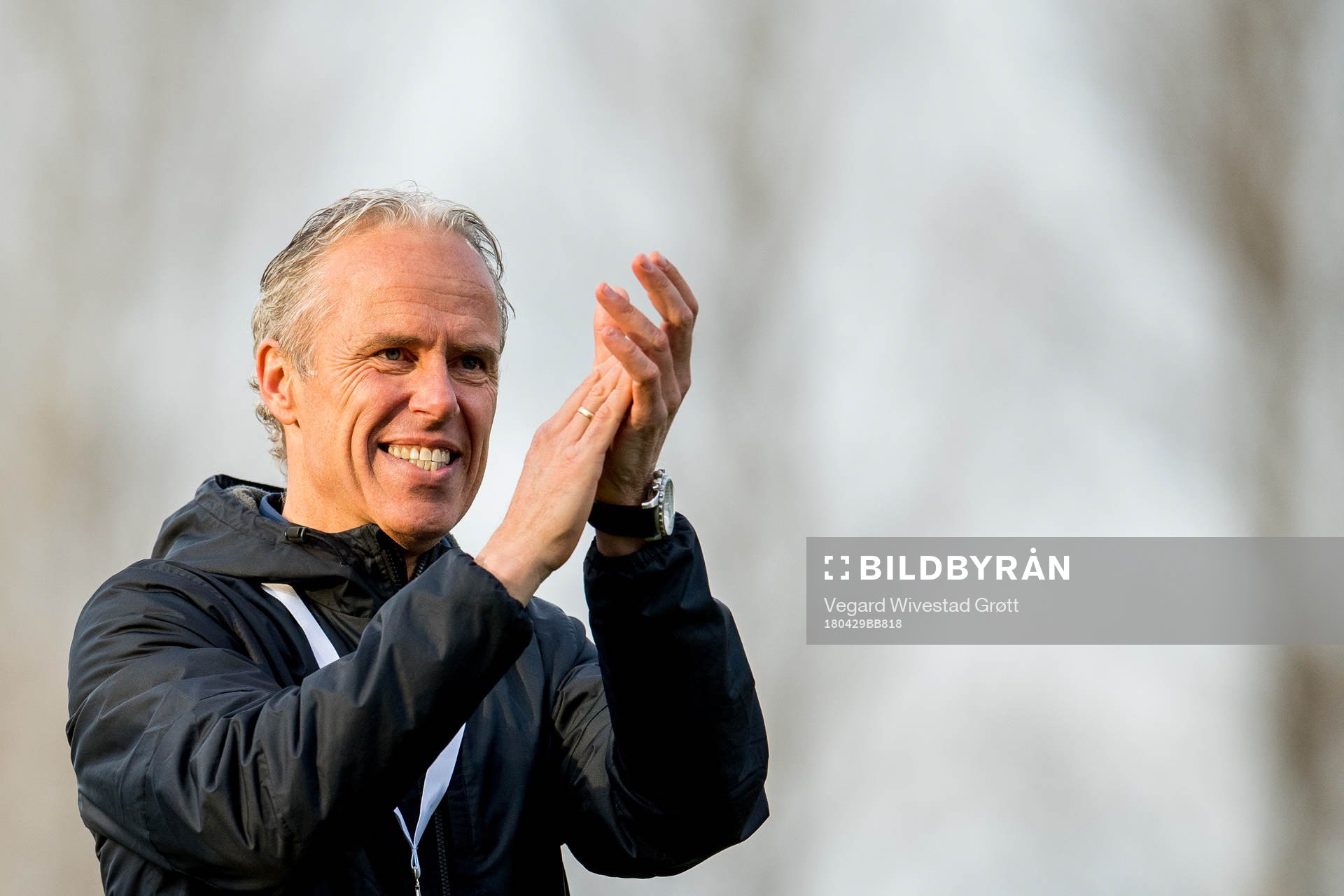 Rune Soltvedt, sports director of Brann, celebrates