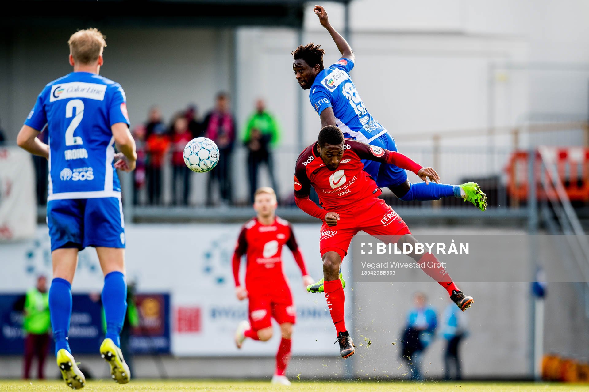 Ludcinio Marengo of Brann and Victor Demba Bindia of