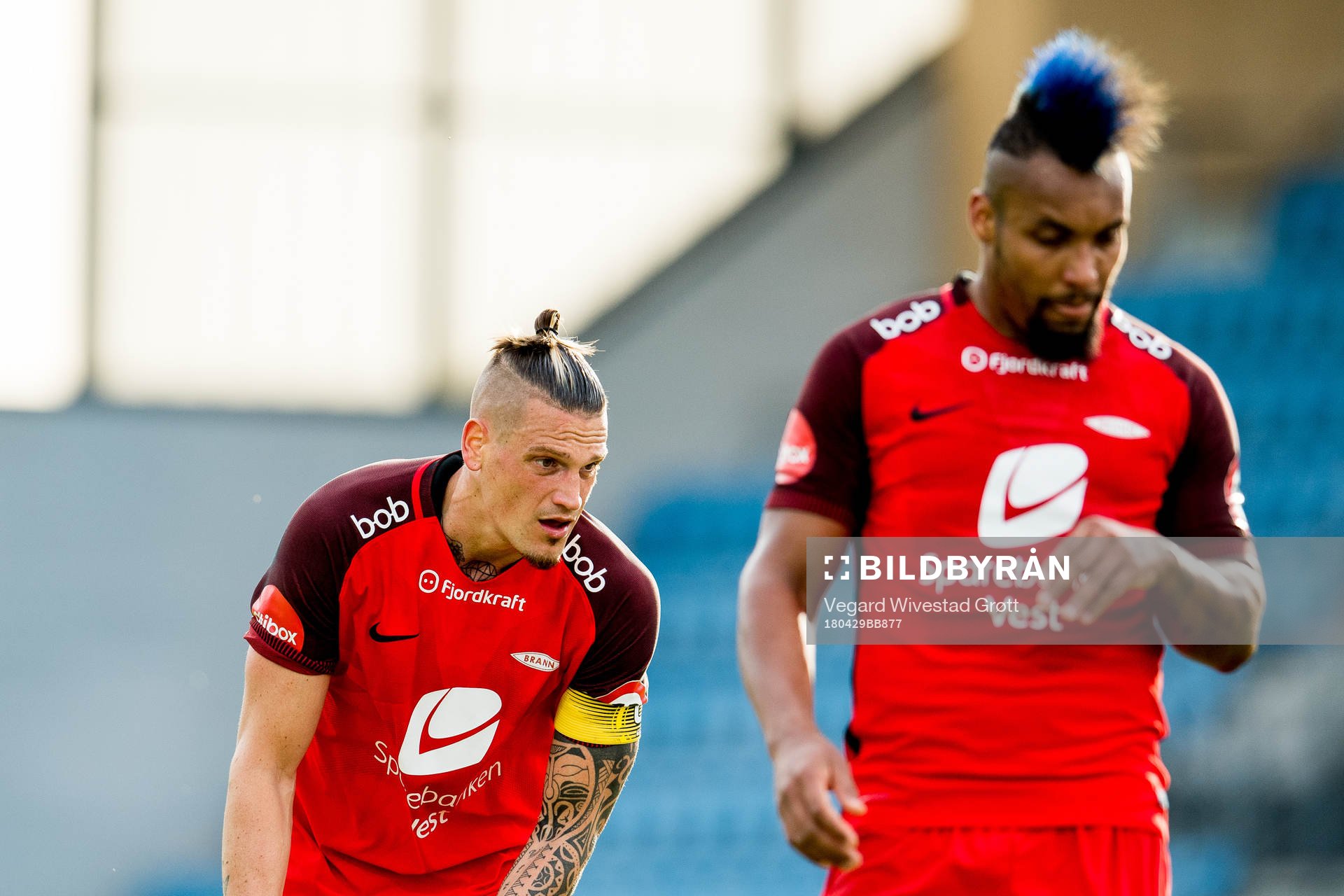 Vito Wormgoor and Bismar Acosta of Brann