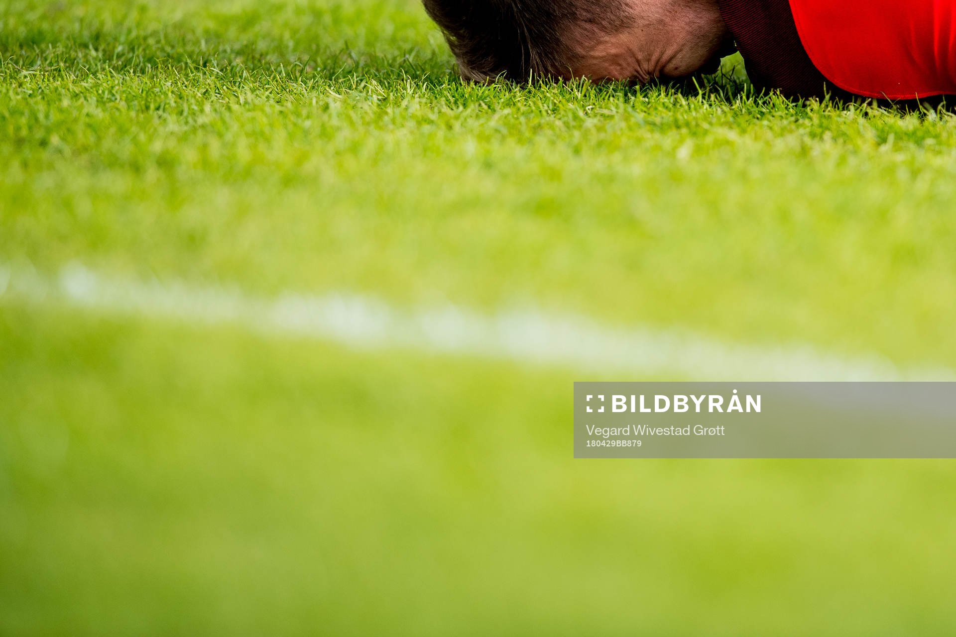 Amer Ordagic of Brann lies down with an injury
