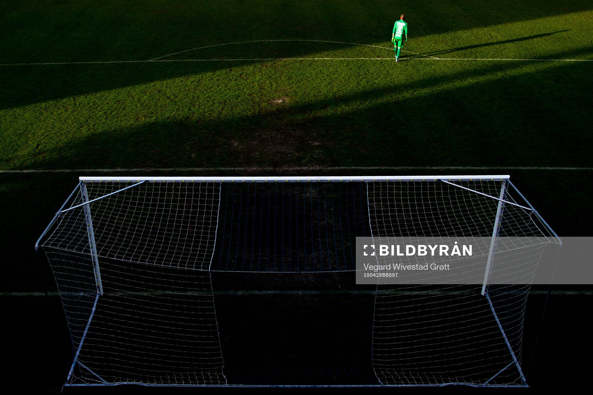 Goalkeeper Eirik Holmen Johansen of Sandefjord