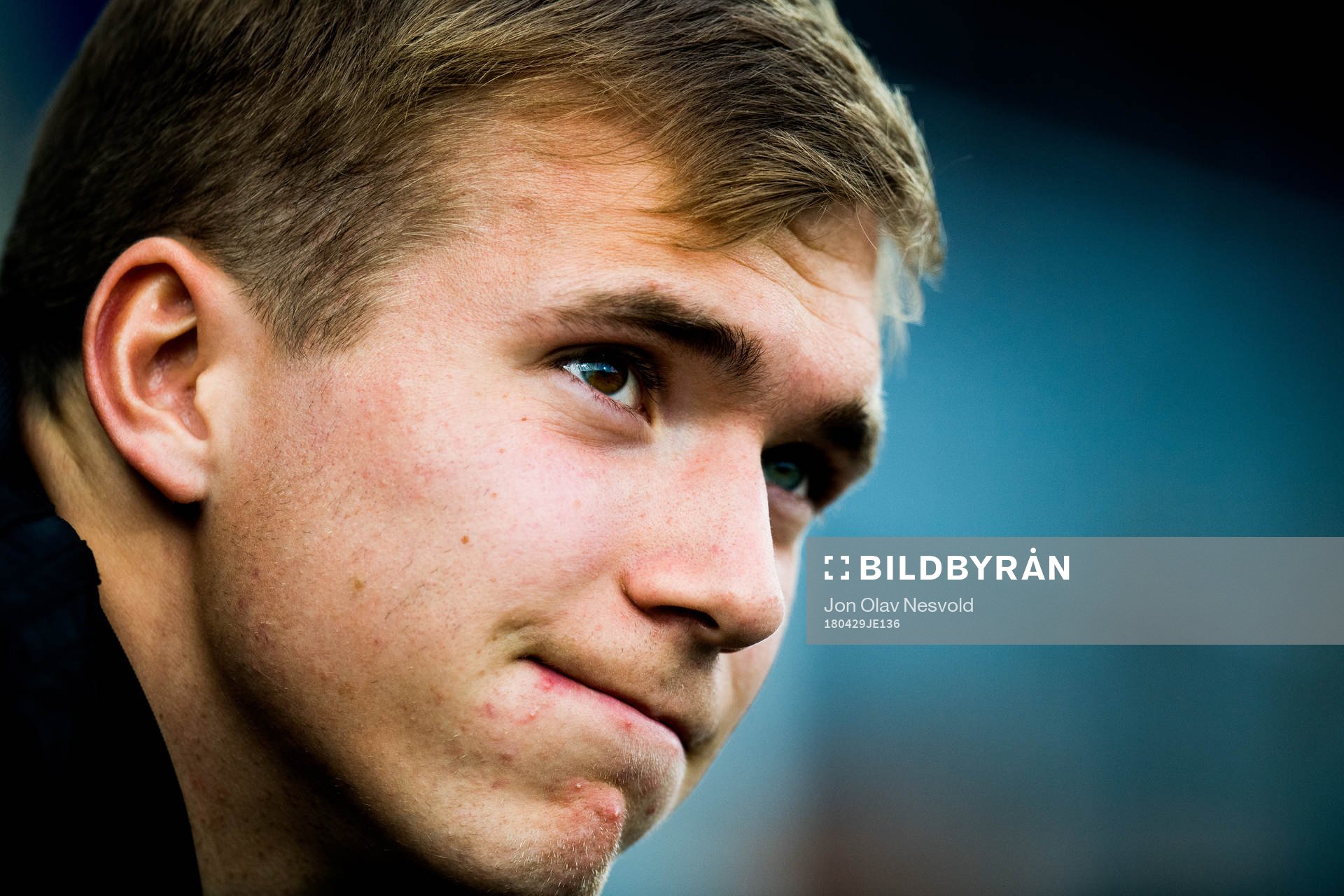 Morten Konradsen of Rosenborg during warm-up ahead of the Eliteserien match between Strømsgodset and Rosenborg on April 29, 2018 in Drammen.