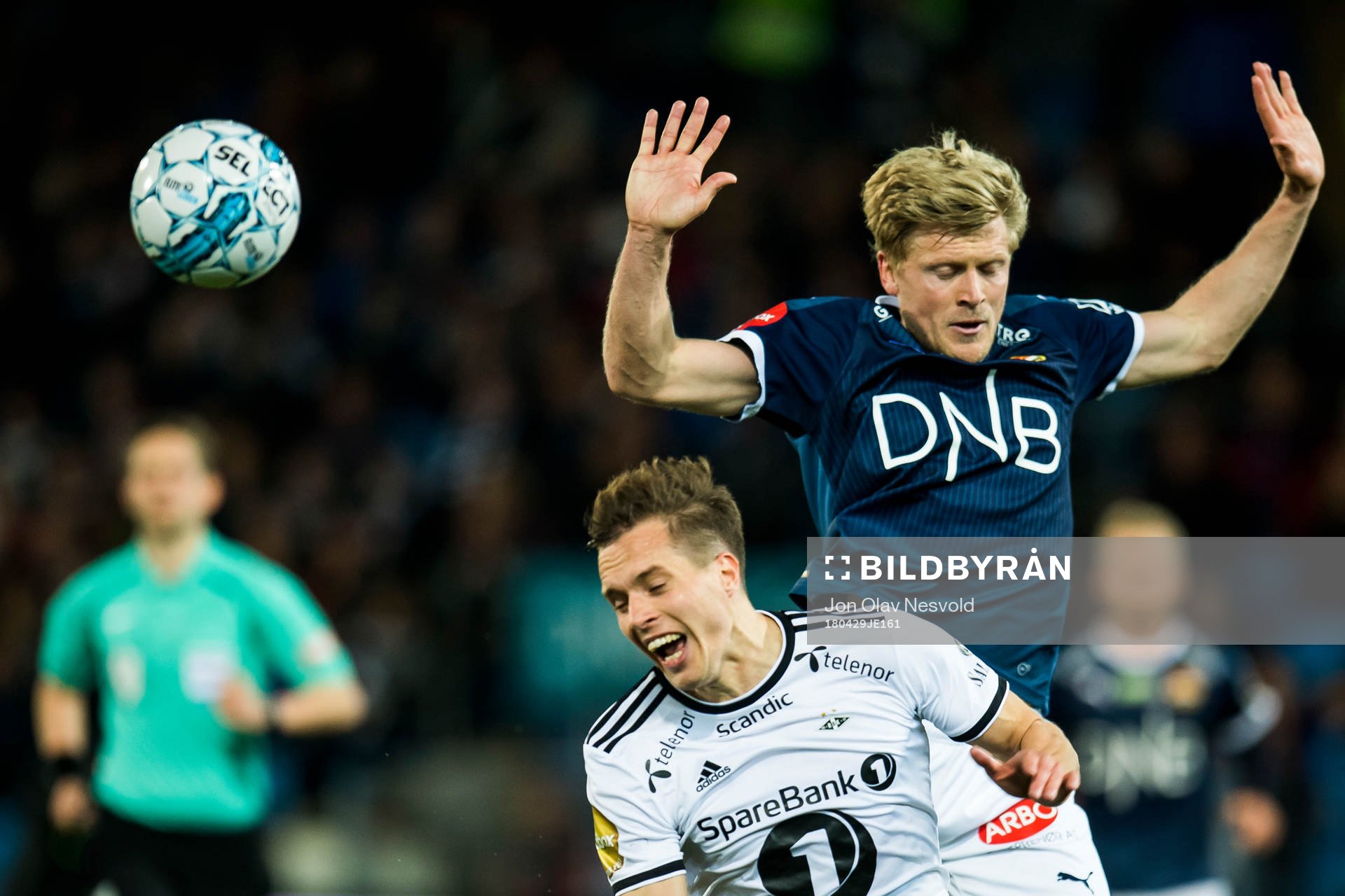 Anders Konradsen of Rosenborg and Bassel Jradi of