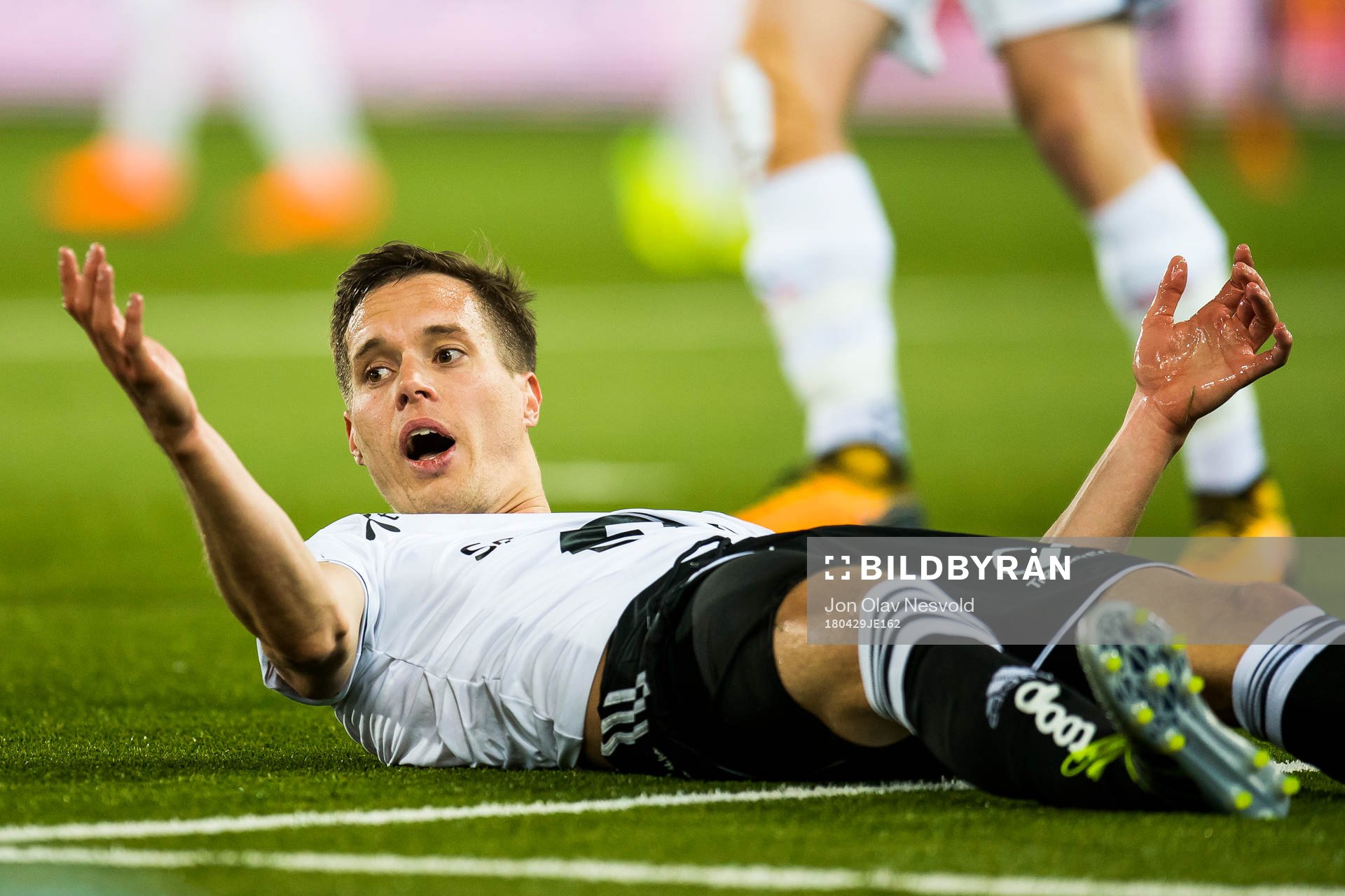 Anders Konradsen of Rosenborg reacts