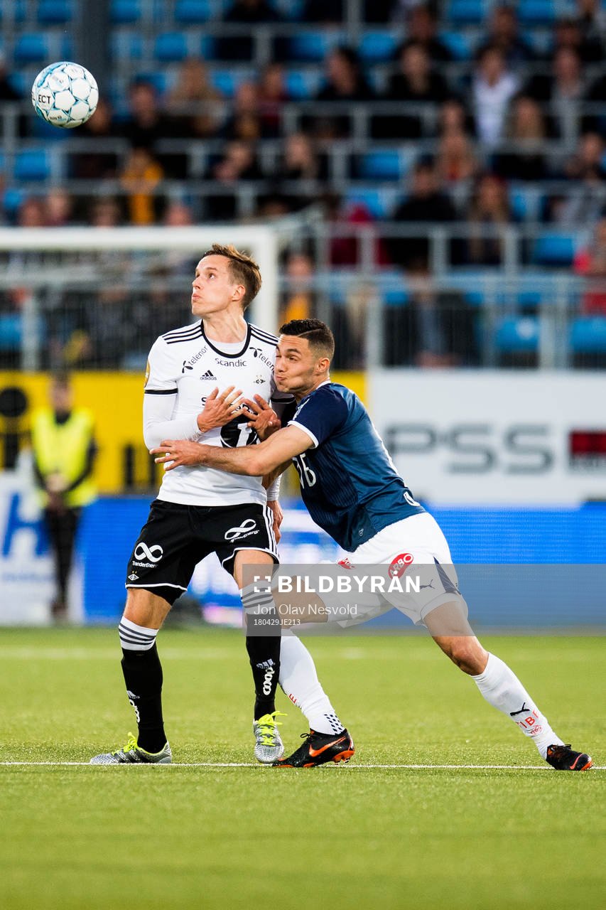 Anders Konradsen of Rosenborg and Bassel Jradi of