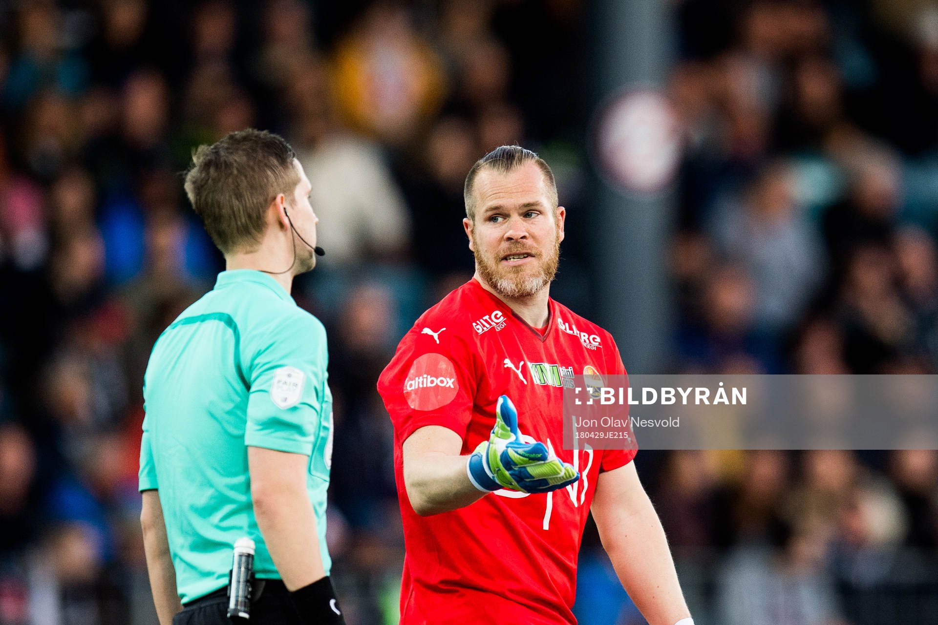 Goalkeeper Espen Bugge Pettersen of Strømsgodset