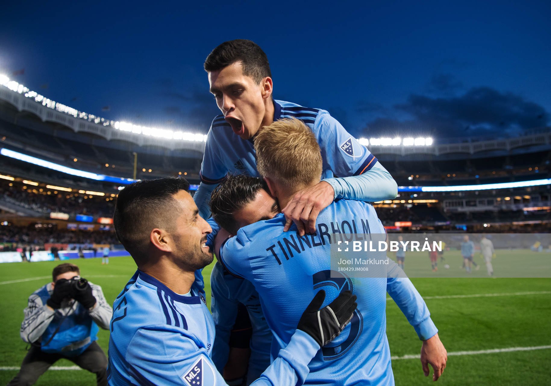 New York Citys Maximiliano Moralez, Jesus Medina, David