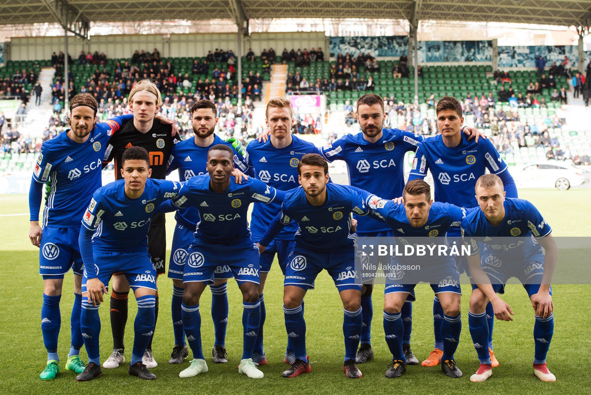 Sundsvalls startelva, bakre raden, Linus Hallenius,