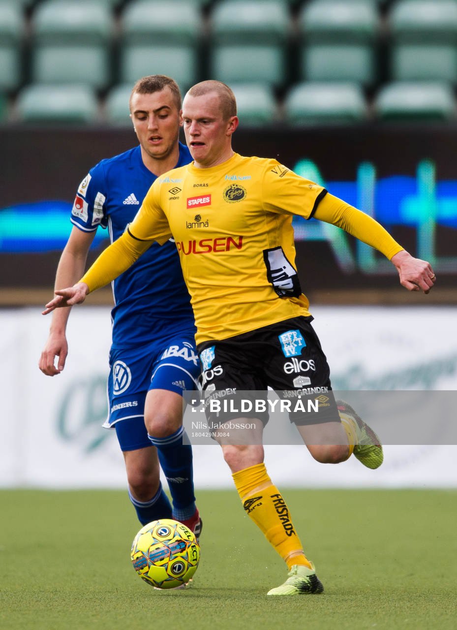 Sundsvalls Dennis Olsson och Elfsborgs Daniel Gustavsson
