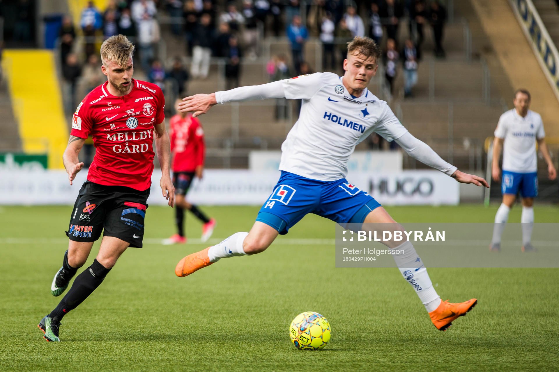 Trelleborgs Robin Nilsson och Norrköpings Eric Smith