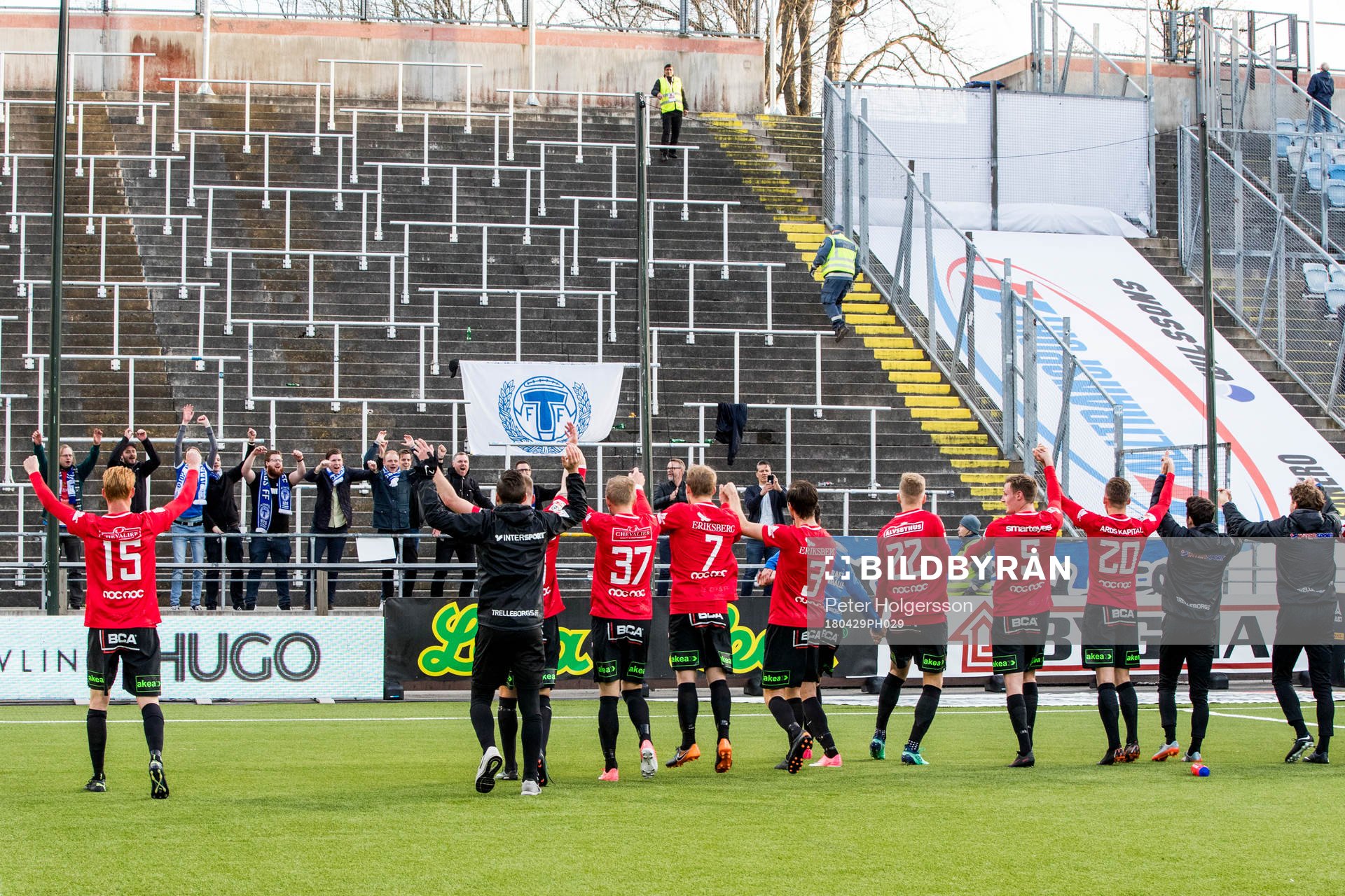 Trelleborgs spelare jublar