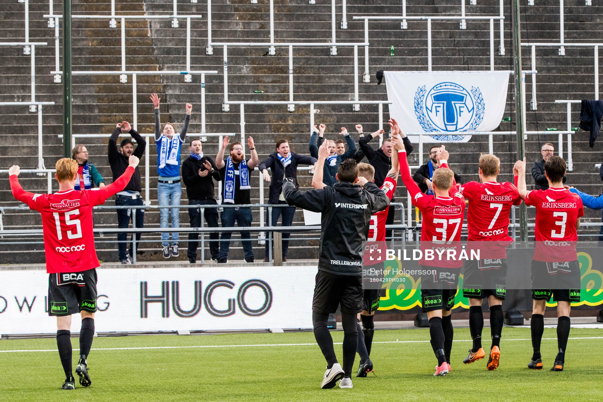 Trelleborgs spelare jublar