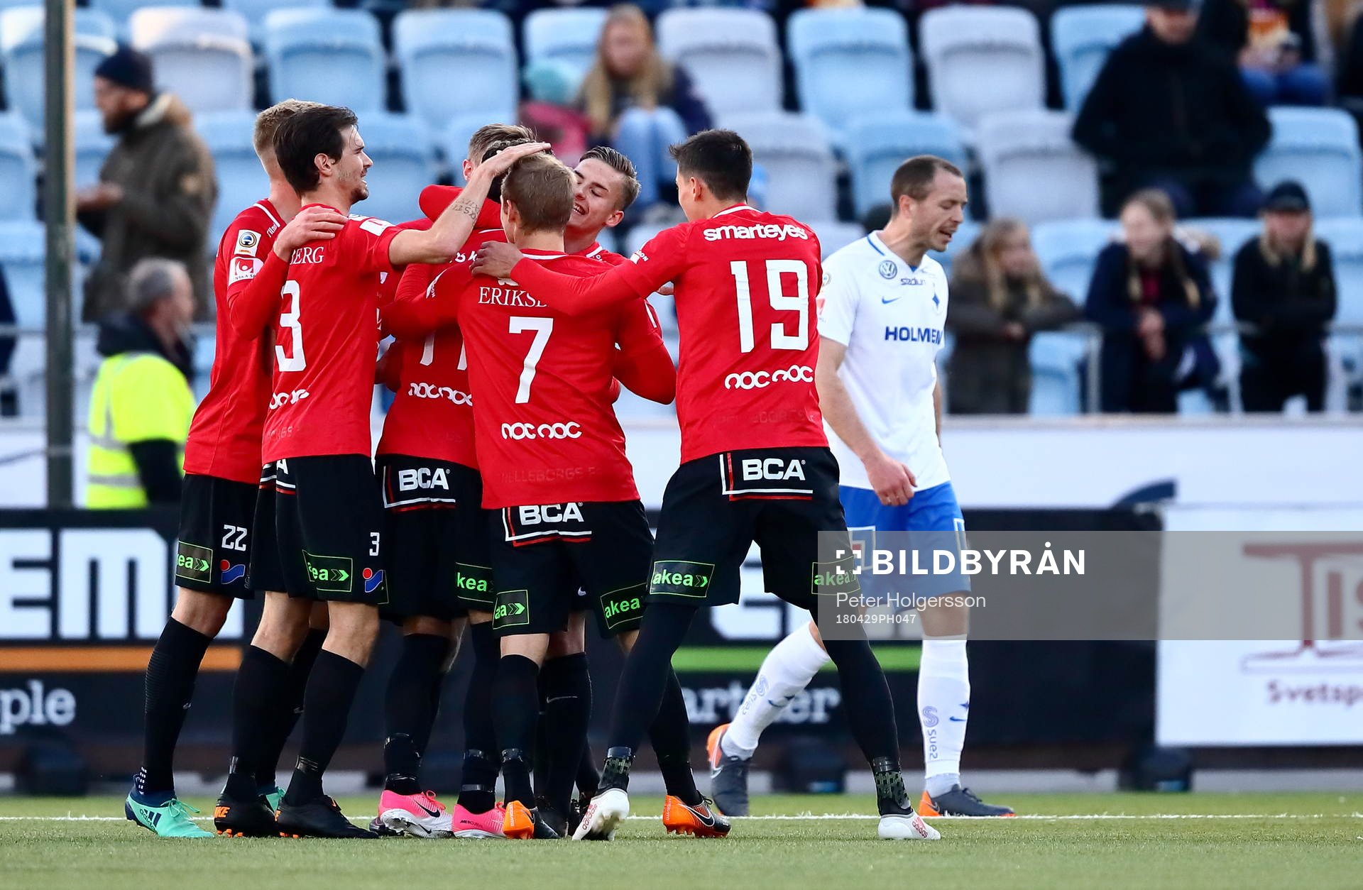 Trelleborgs spelare jublar