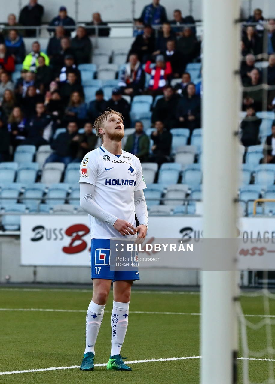 Norrköpings Kalle Holmberg deppar