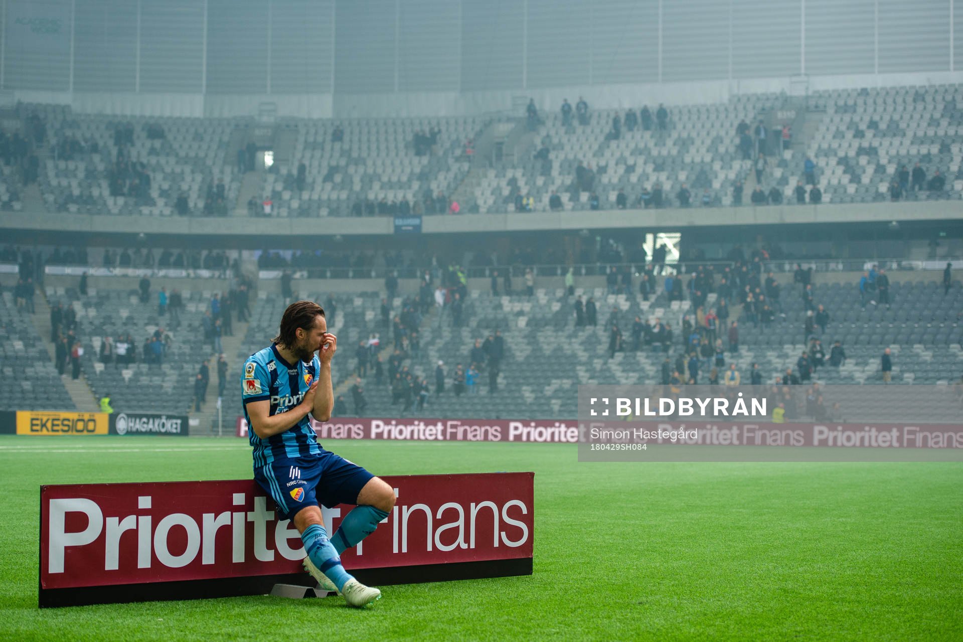 Djurgårdens Kevin Walker  deppar