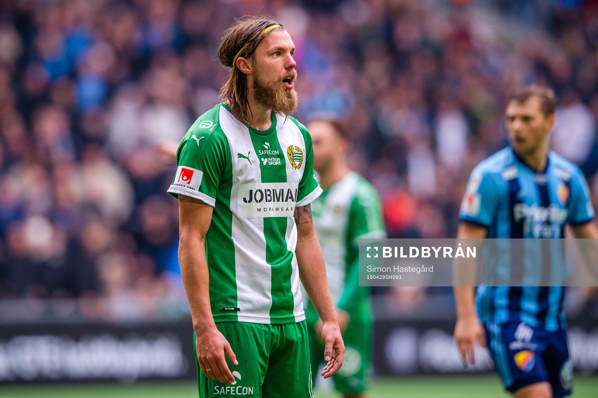 Hammarbys Björn Paulsen reagerar