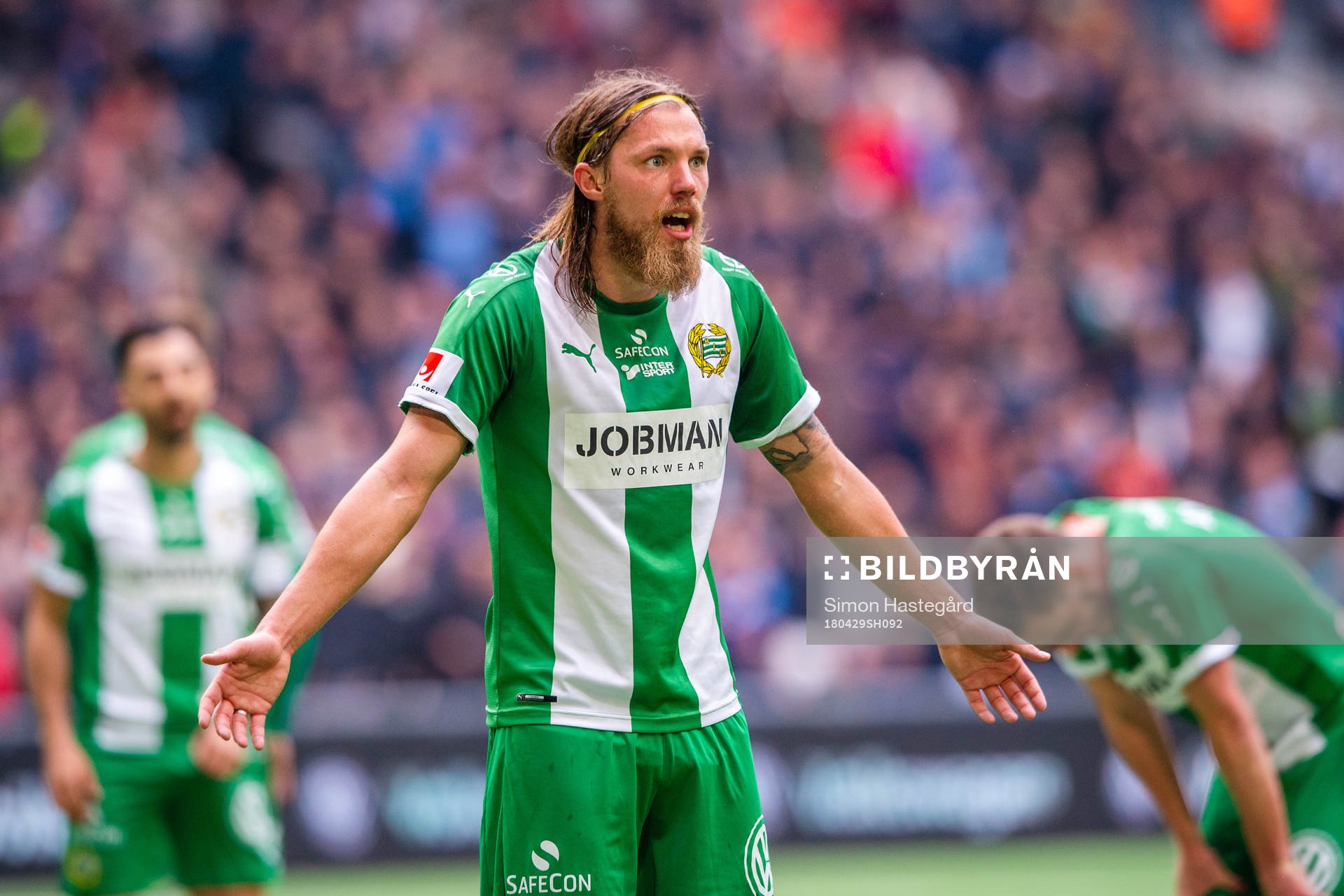 Hammarbys Björn Paulsen reagerar