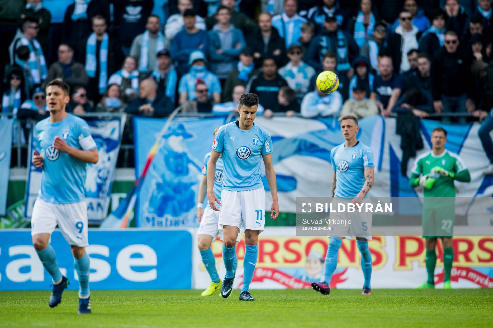 Malmö FFs Markus Rosenberg, Alexander Jeremejeff och