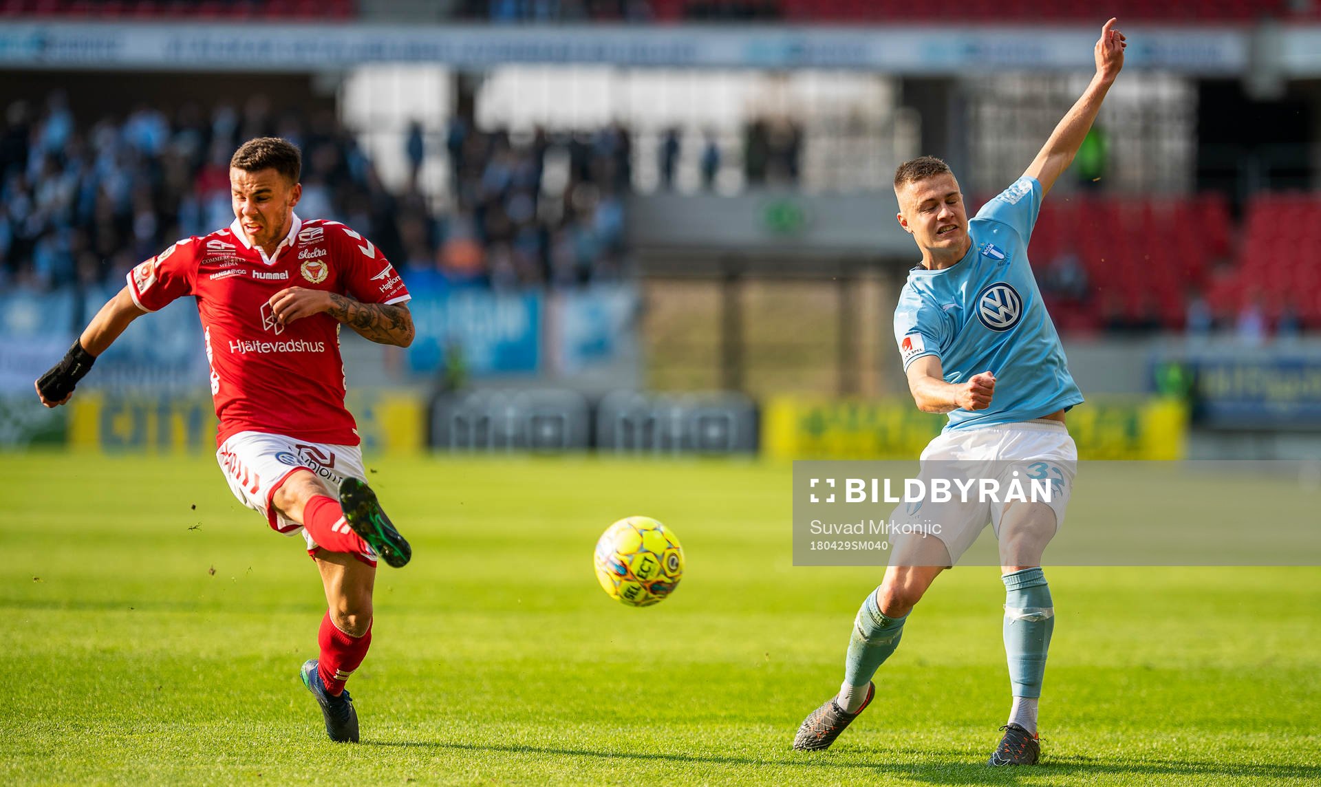 Kalmars Herman Hallberg och Malmö FFs Mattias Svanberg