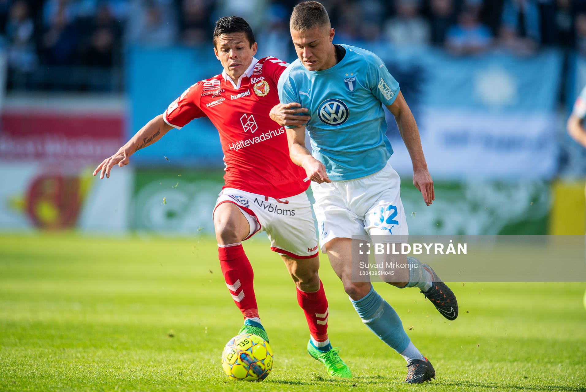 Kalmars Romário Pereira Sipião och Malmö FFs Mattias