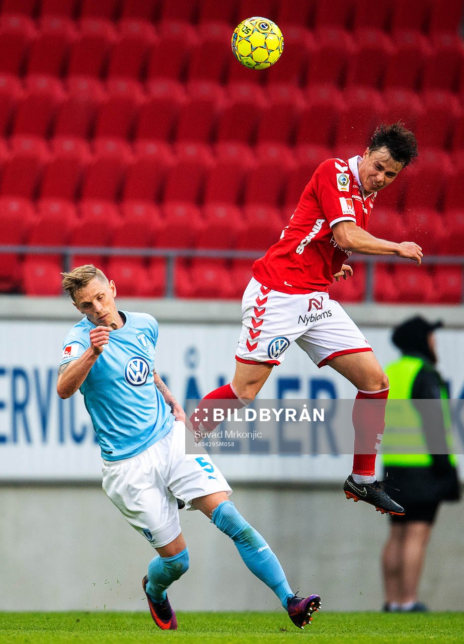 Kalmars Melker Hallberg och Malmö FFs Sören Rieks