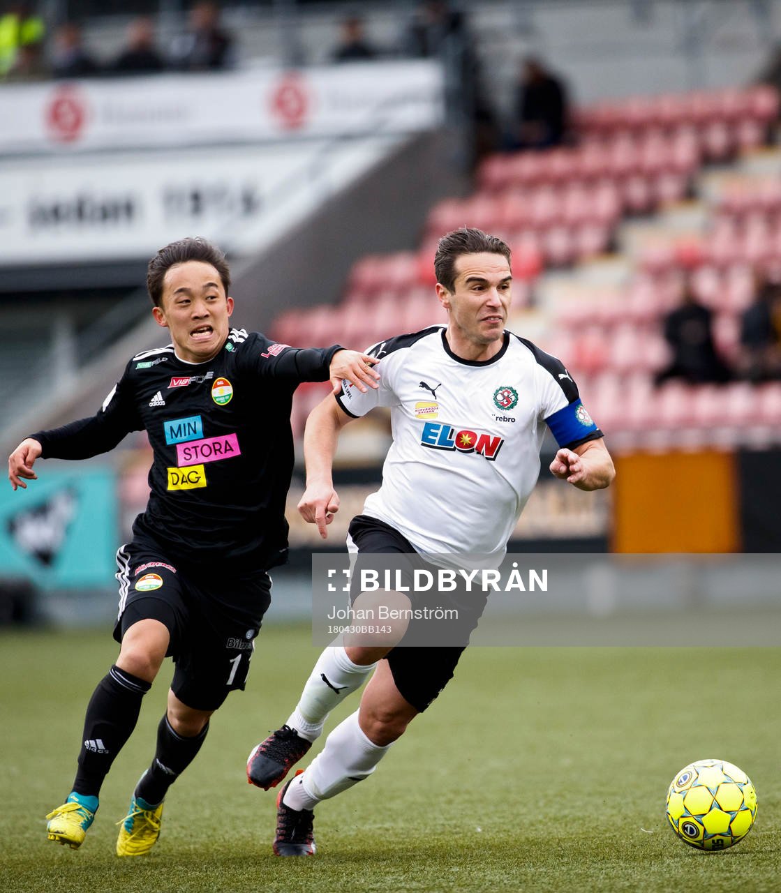 Dalkurds Yukiya Sugita och Örebros Nordin Gerzic