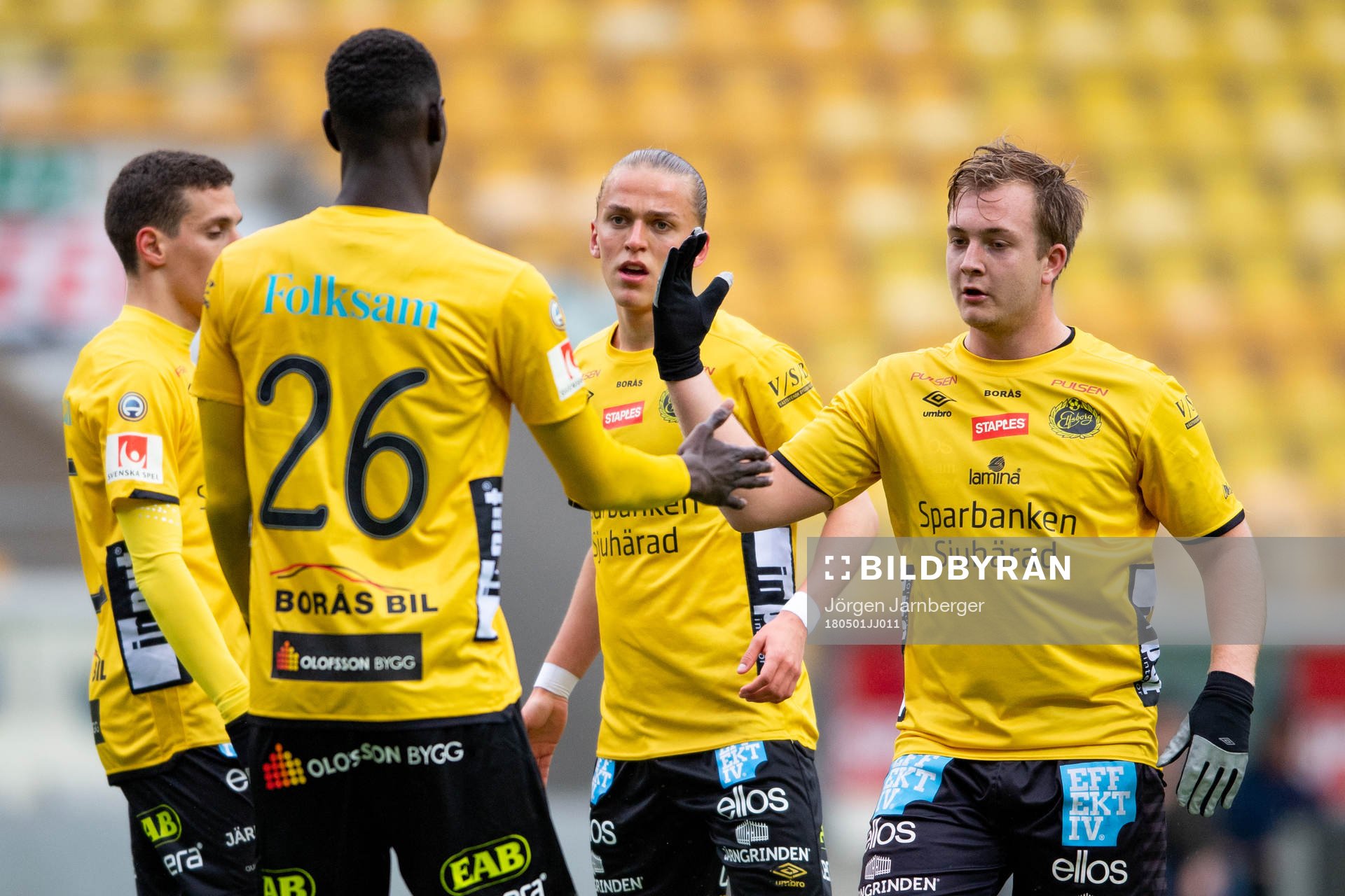 Elfsborgs Noel Jonsson , Jesper Karlsson och Marokhy Ndione
