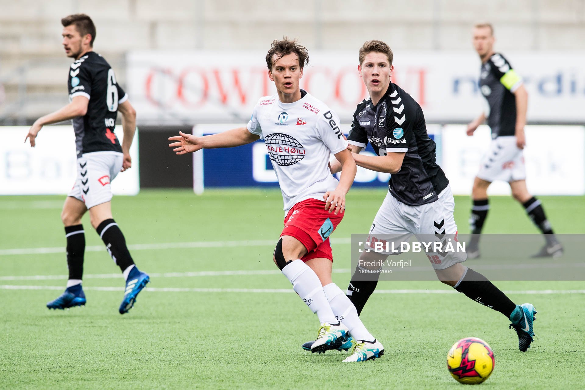 Rino Falk Larsen of Fredrikstad and Markus André Kaasa of