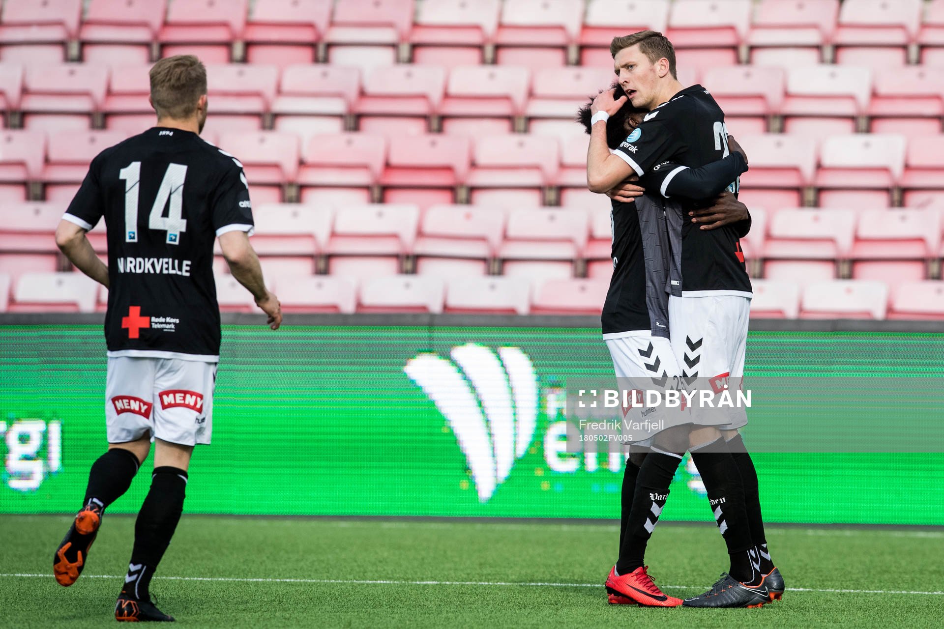 Tobias Lauritsen of Odd celebrates