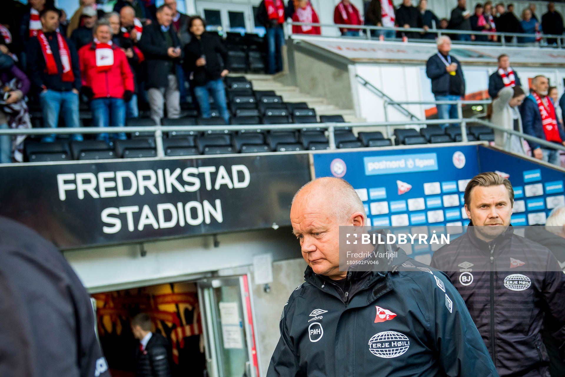 Per-Mathias Høgmo, head coach of FFK, and Bjørn Johansen,