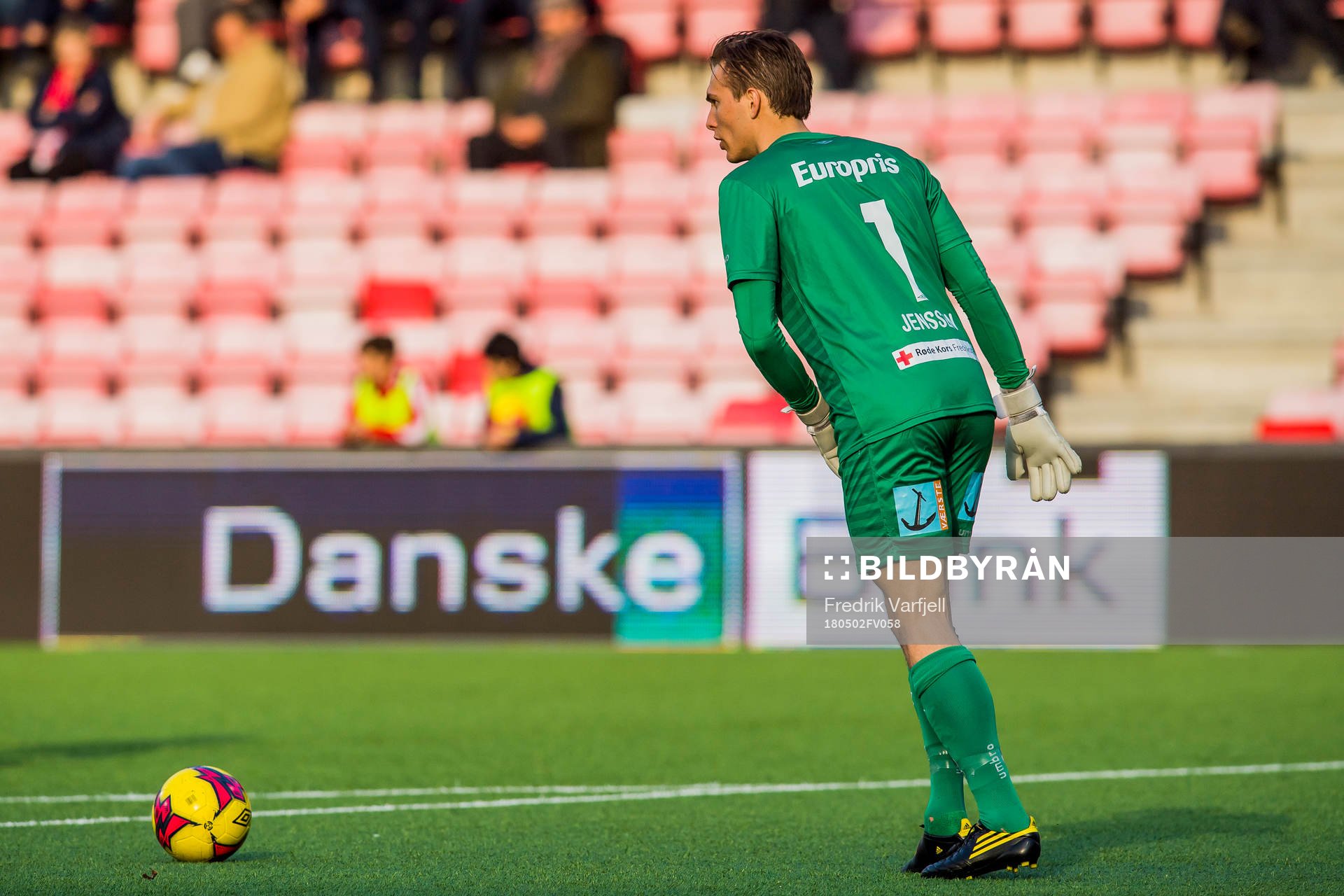Goalkeeper Håvar Grøntvedt Jensen of Fredrikstad