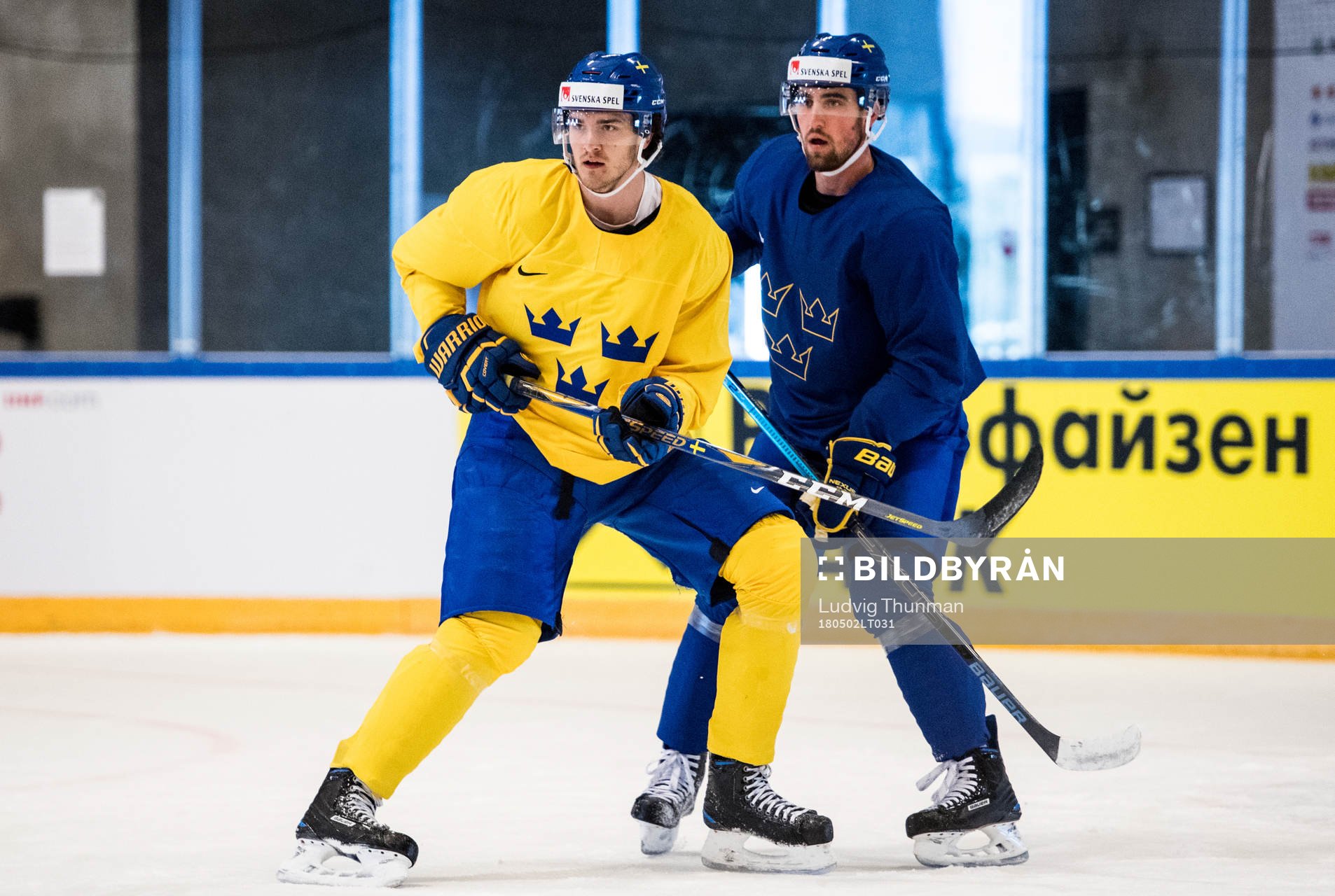 Sveriges Erik Gustafsson och Dennis Everberg
