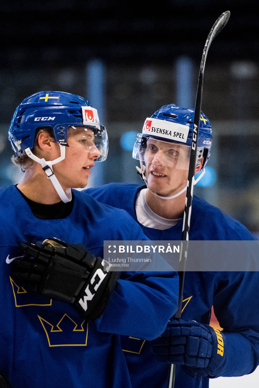 Sveriges Hampus Lindholm och John Klingberg