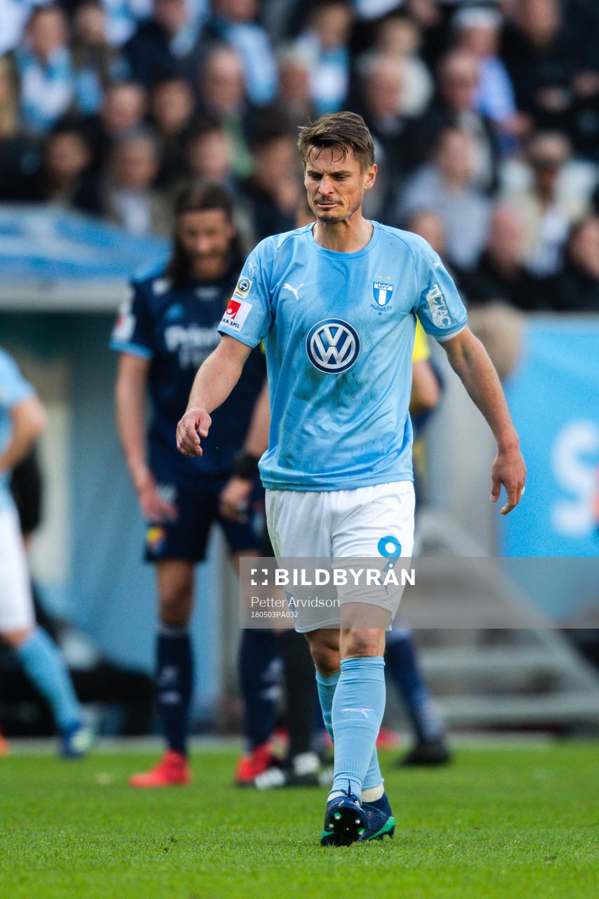Malmö FFs Markus Rosenberg deppar