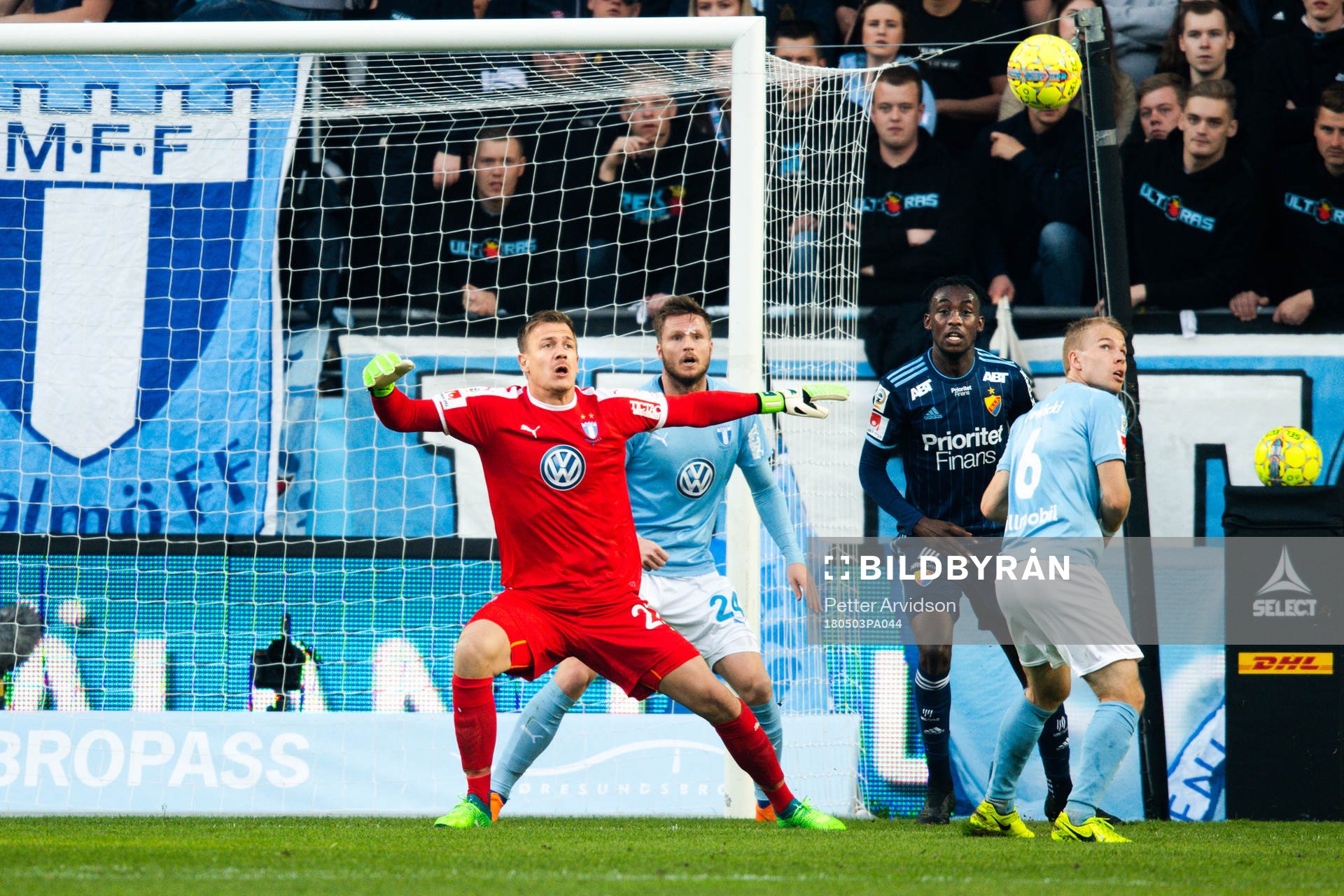 Malmö FFs målvakt Johan Dahlin