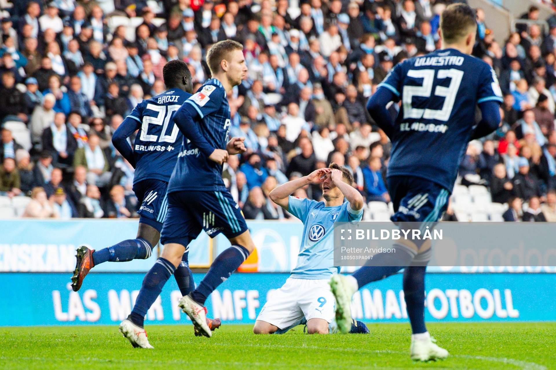 Malmö FFs Markus Rosenberg deppar