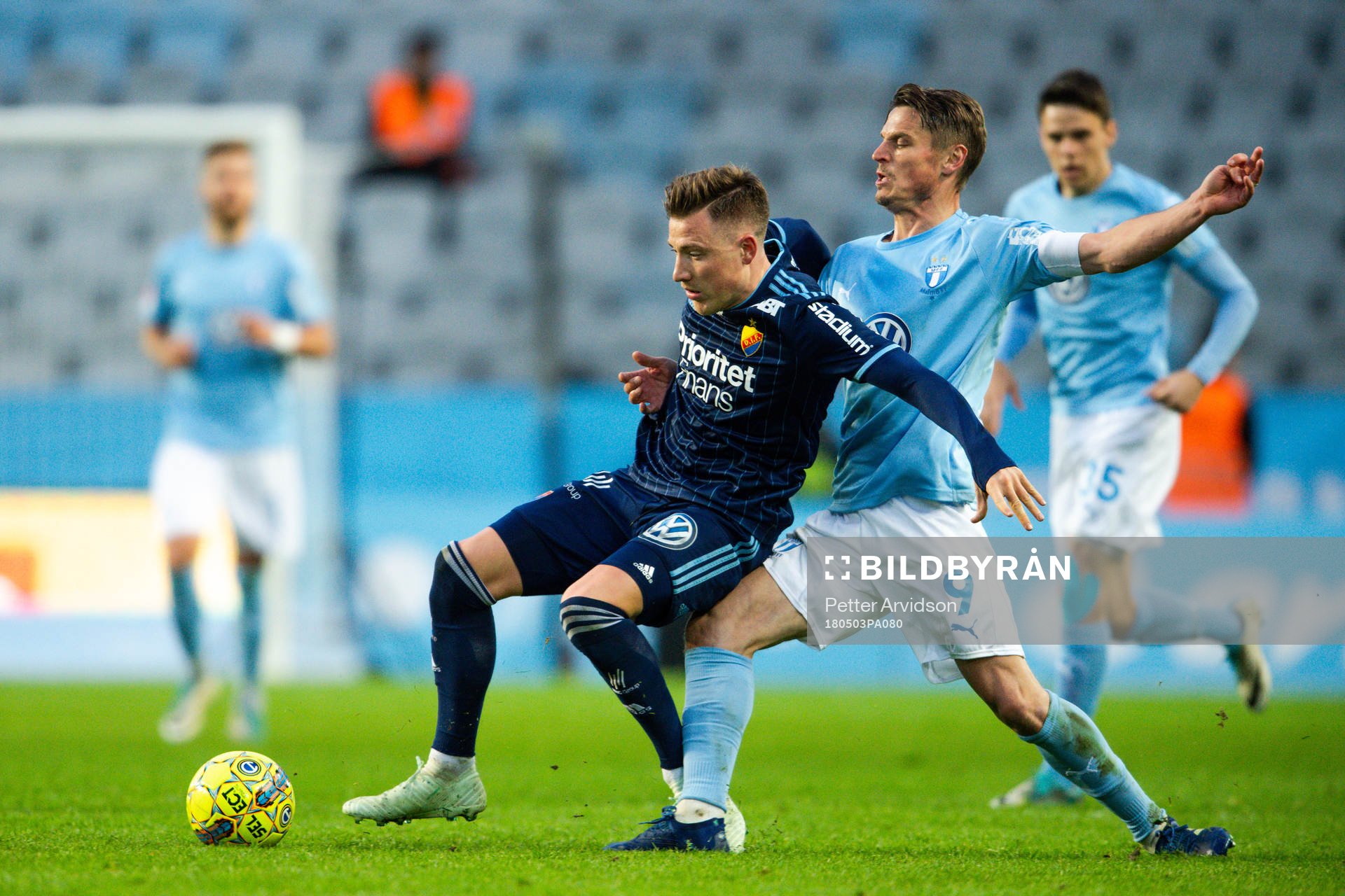 Malmö FFs Markus Rosenberg och Djurgårdens Fredrik