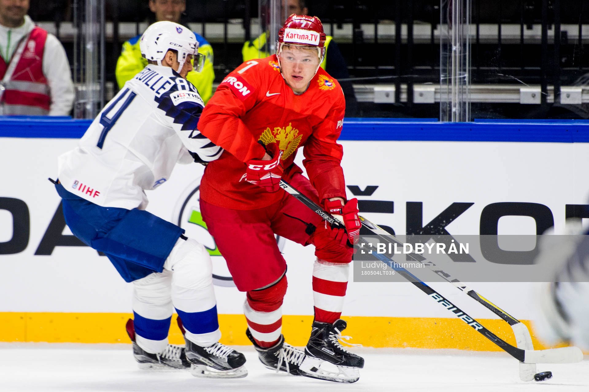 Frankrikes Kevin Hecquefeuille och Rysslands Kirill Kaprizov
