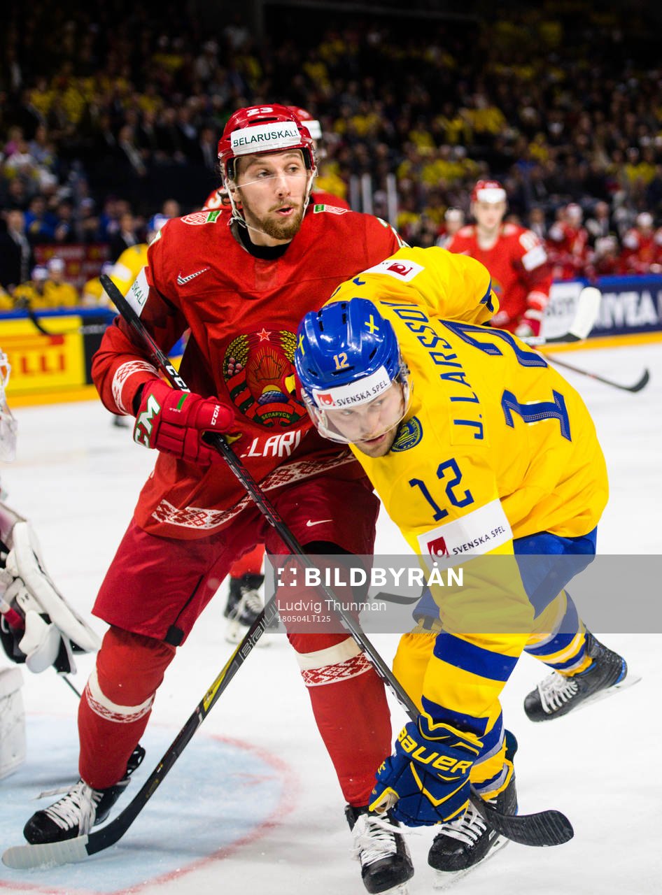 Vitrysslands Nikita Ustinenko och Sveriges Johan Larsson