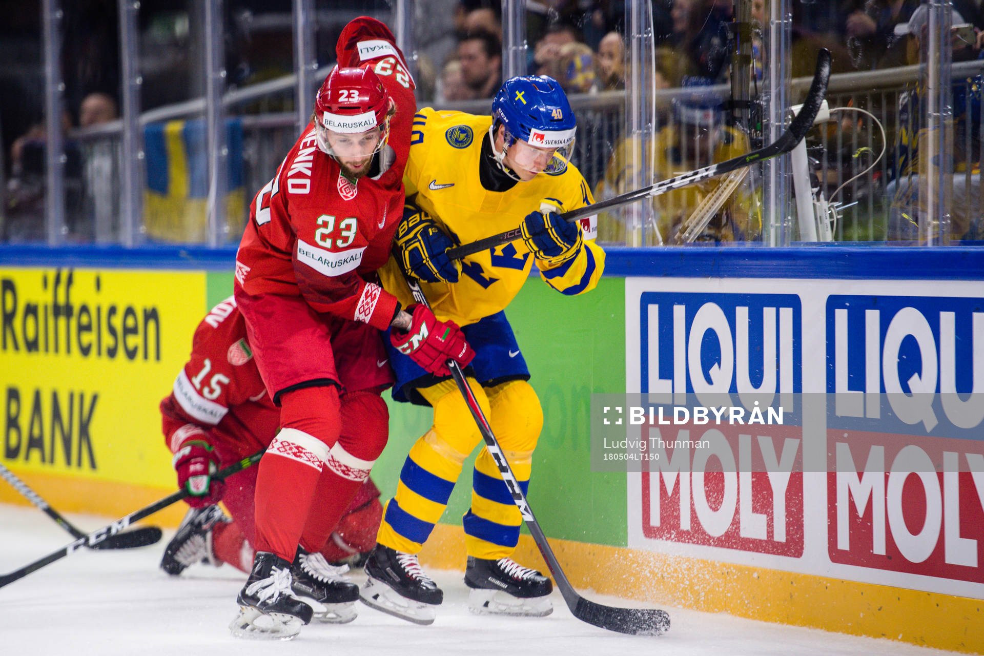 Vitrysslands Nikita Ustinenko och Sveriges Elias Pettersson