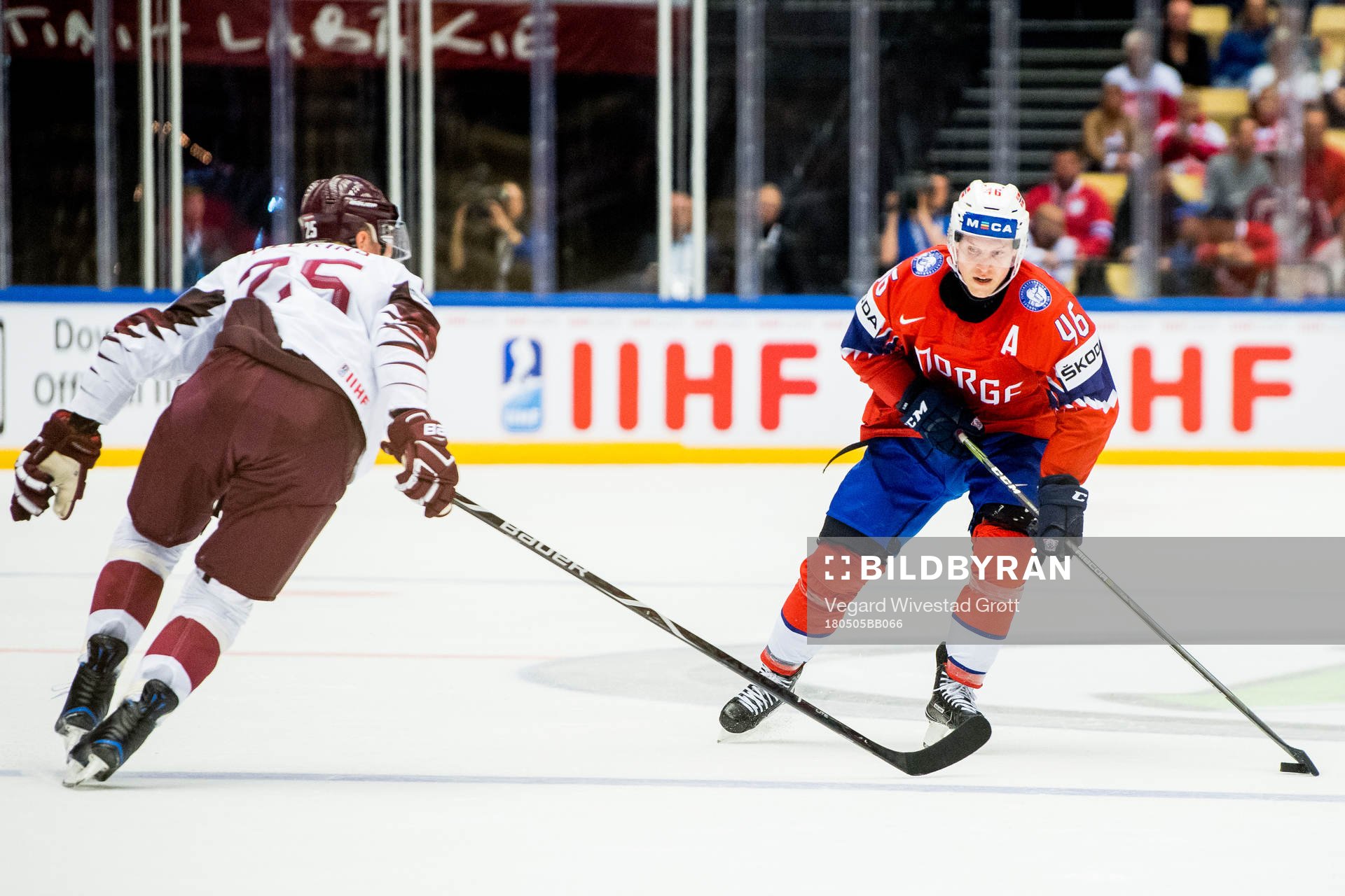 Andris Dzerins of Latvia and Mathis Olimb of Norway