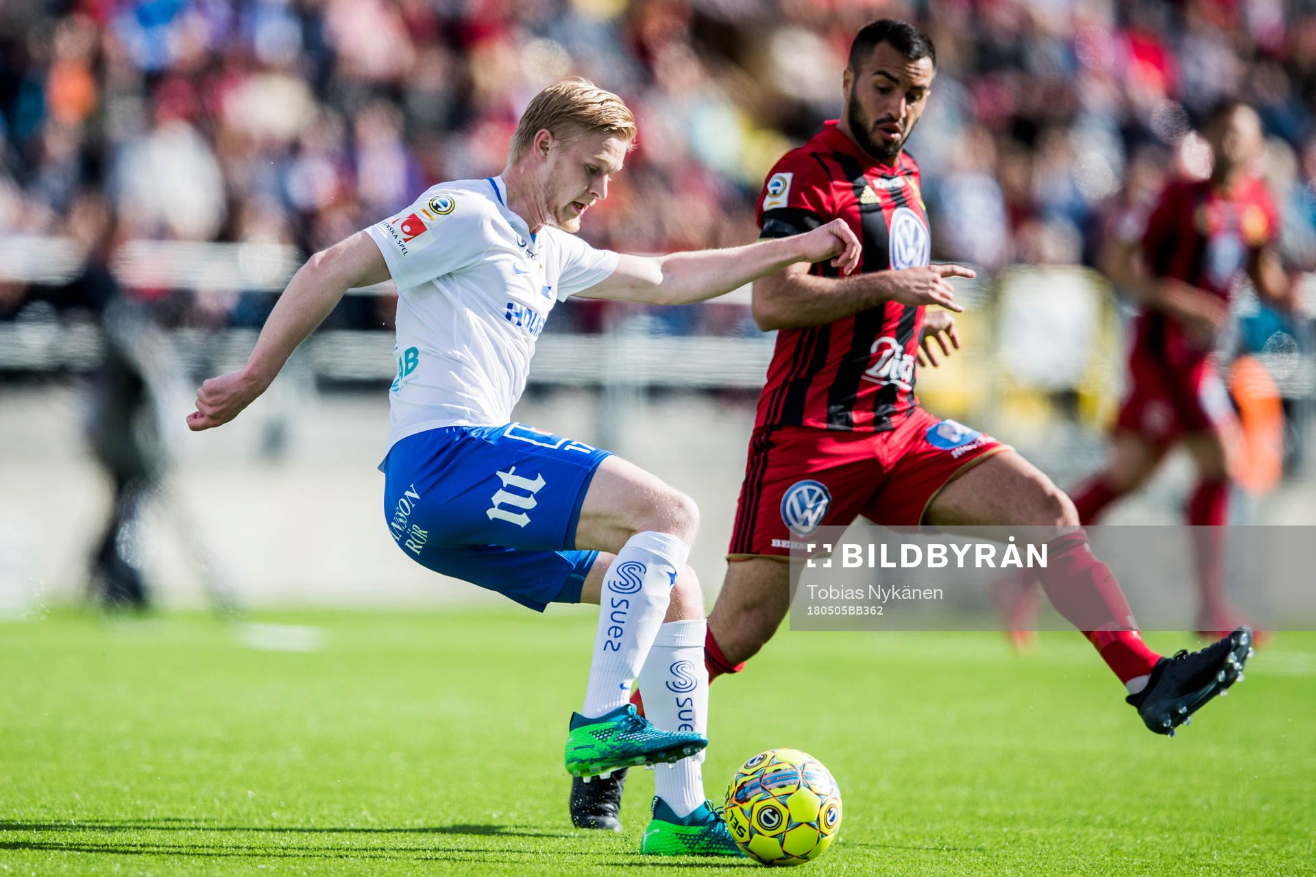Norrköpings Kalle Holmberg och Östersunds Brwa Nouri