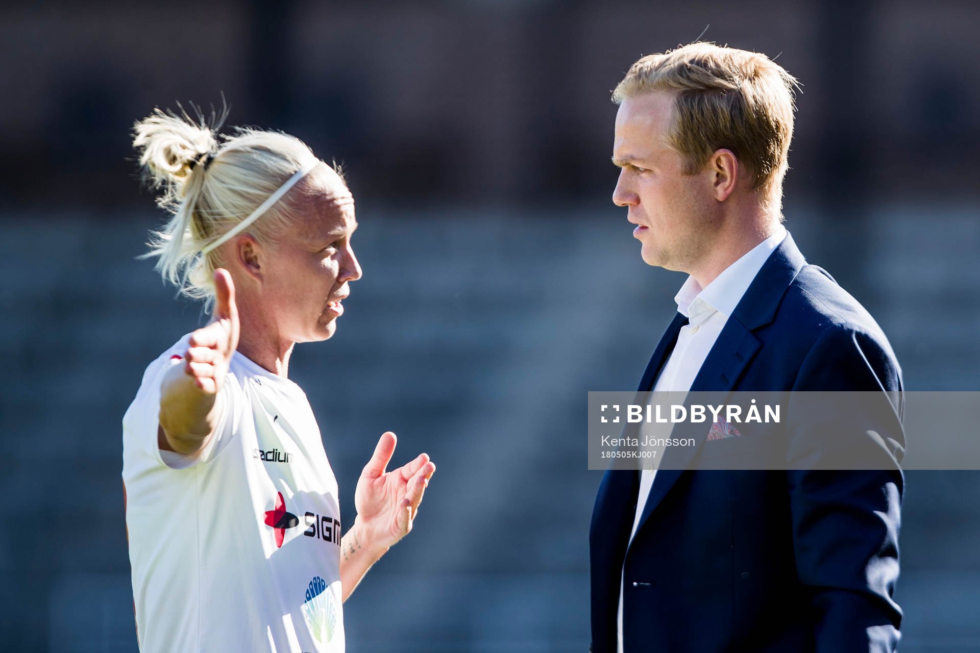 Rosengårds Caroline Seger och tränare Jonas Eidevall