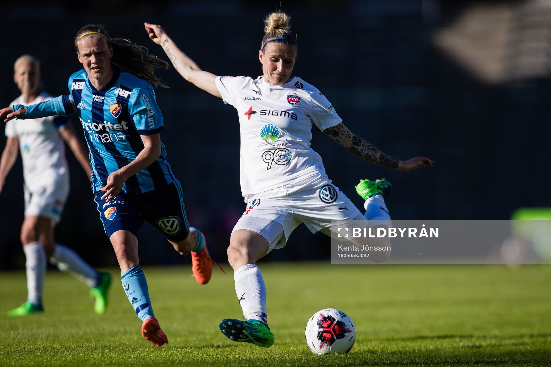 Rosengårds Anja Mittag och Djurgårdens Kim Sundlöv