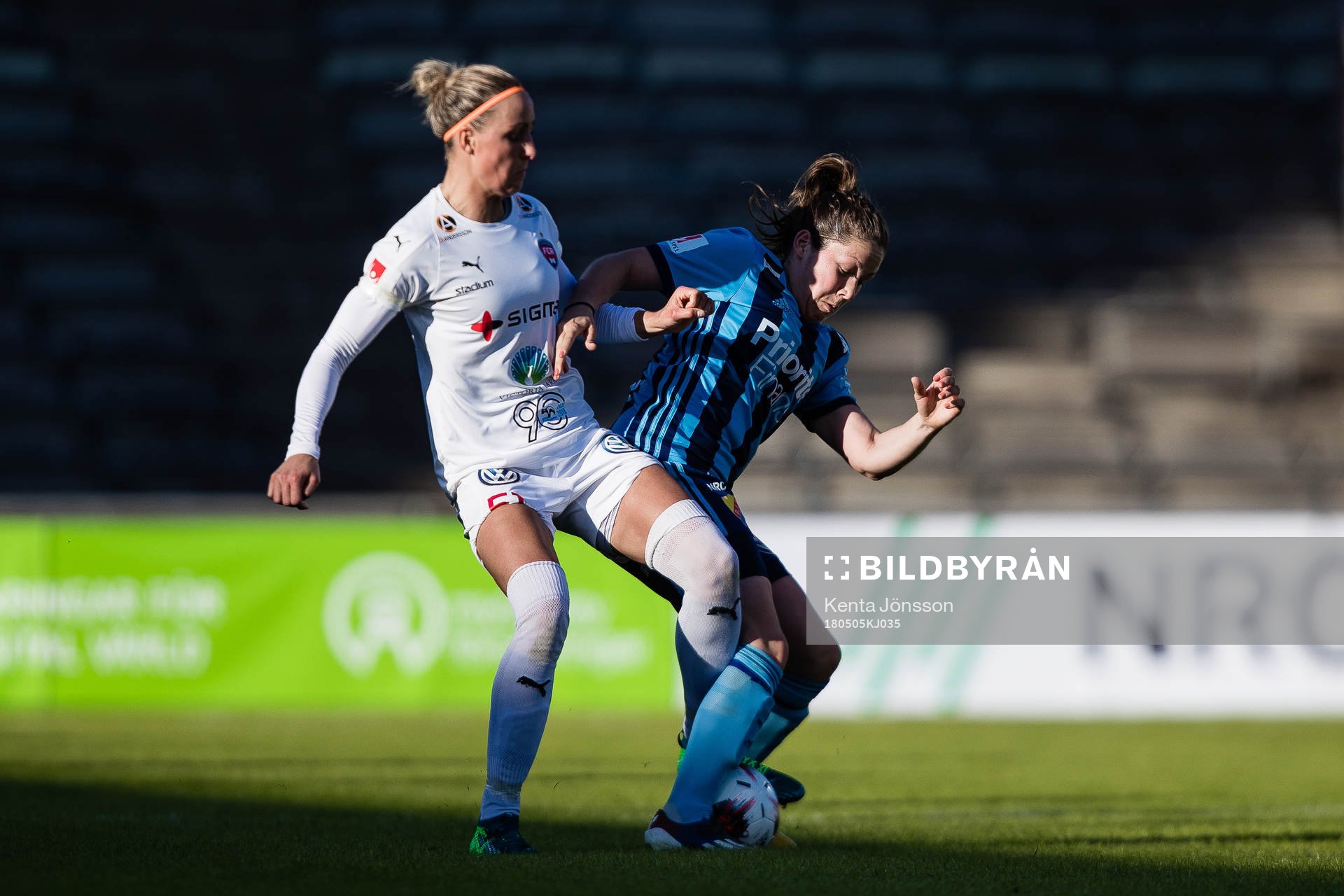 Djurgårdens Michelle Wörner och Rosengårds Sanne